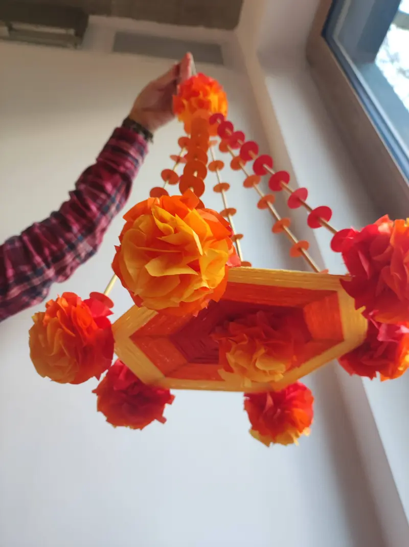 IMG_20250315_164534 Pająk tarczowy wykonany na warsztatach Urban Magii